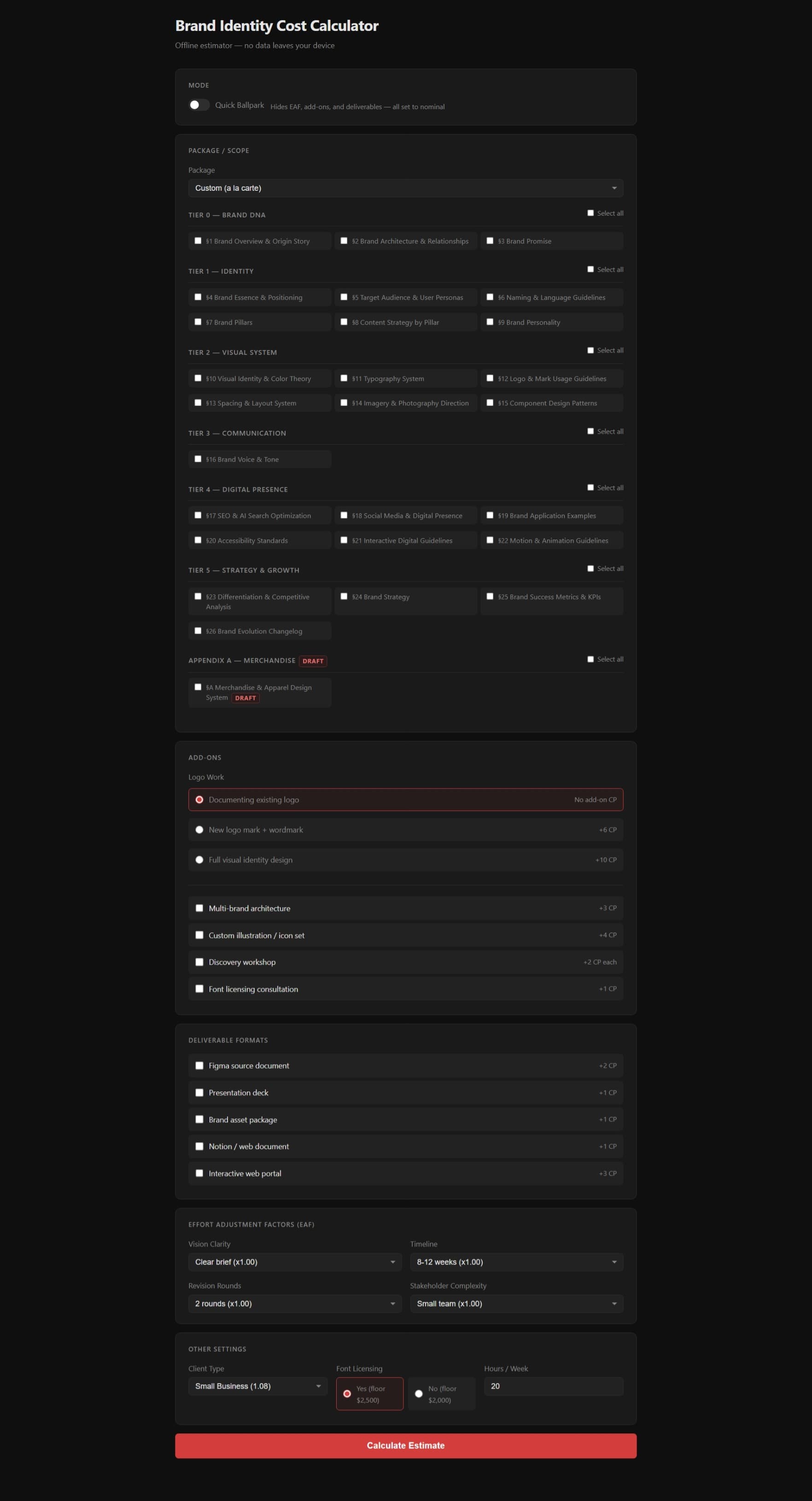 Brand Estimator
